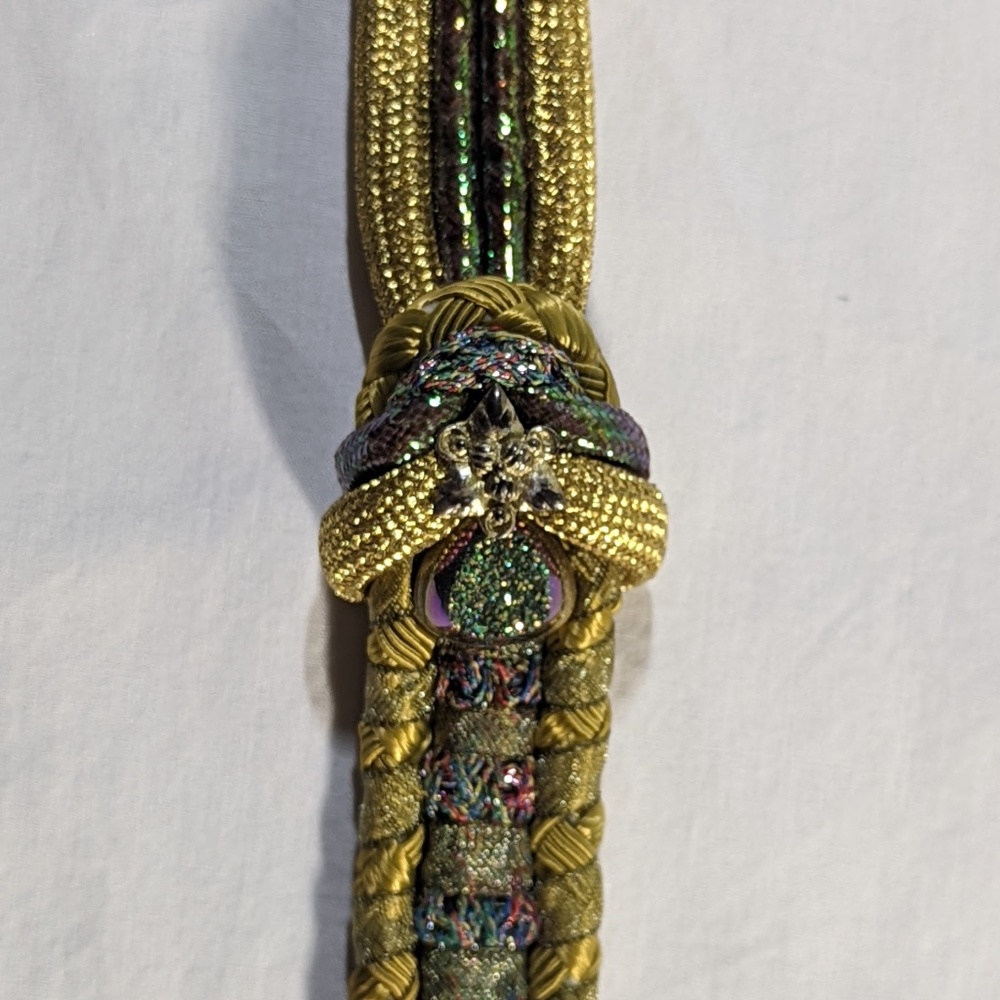Alex & Lee Cord and Pyrite Bracelet - Signed